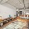 a living room with a table and a couch
