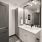 a bathroom with a mirror and sink