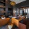 a clubhouse room with a couch and a table