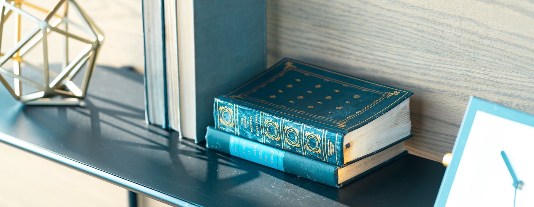 books on a shelf